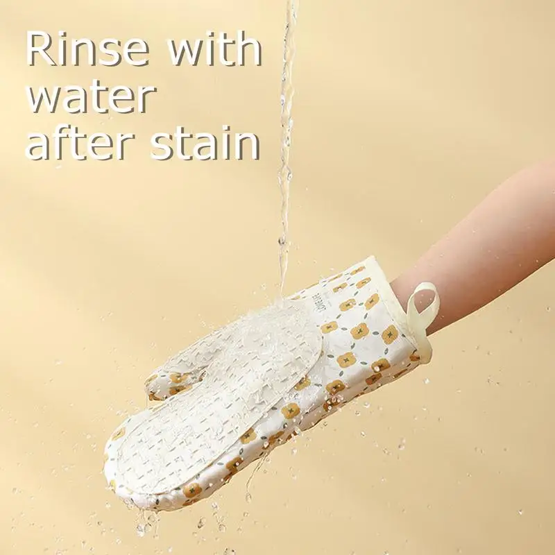Kitchen Mitts For Oven High Heat Oven Mitts Anti-Slip Insulated Gripper Insulator Guard Pot Holders Gloves For Baking Grilling