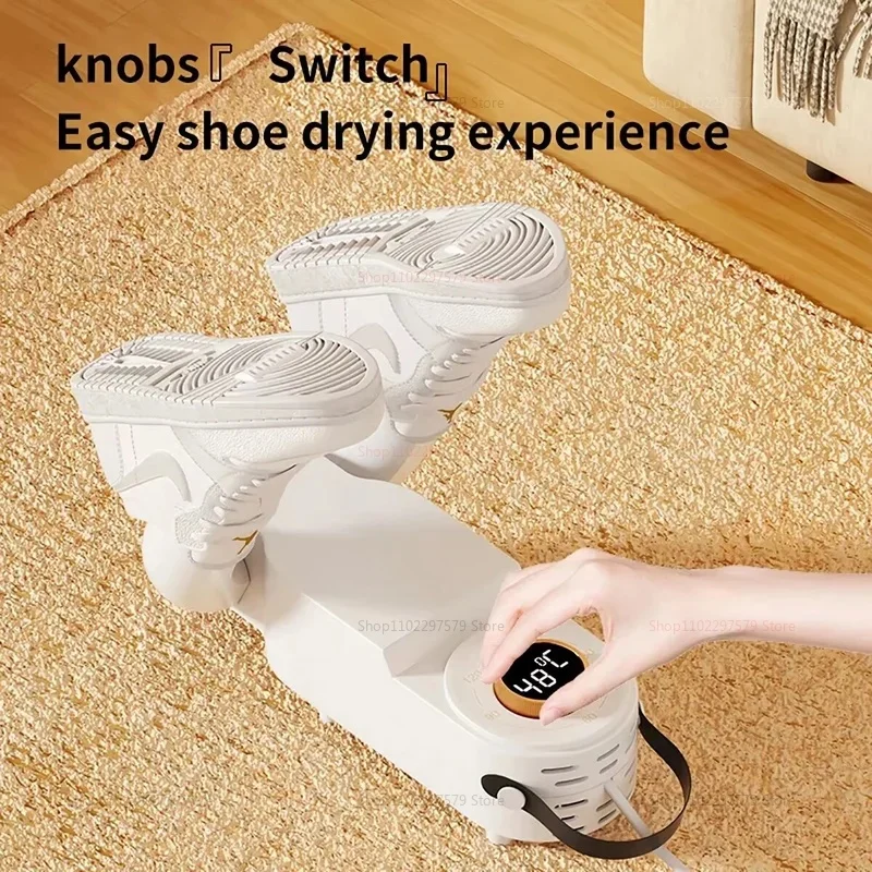 Smart Shoe Dryer, Portable Adjustable Shoe Warmer for Home Dorm Outdoor Gear, Fast Drying for Shoes Gloves, Stocking Stuffers