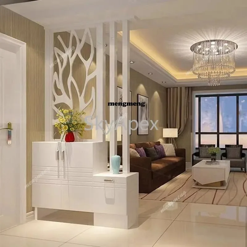 

F150 Multifunctional Painted Porch Cabinet Carved Partition Shoe Cabinet Foyer Cabinet Simple Modern Screen Living Room St