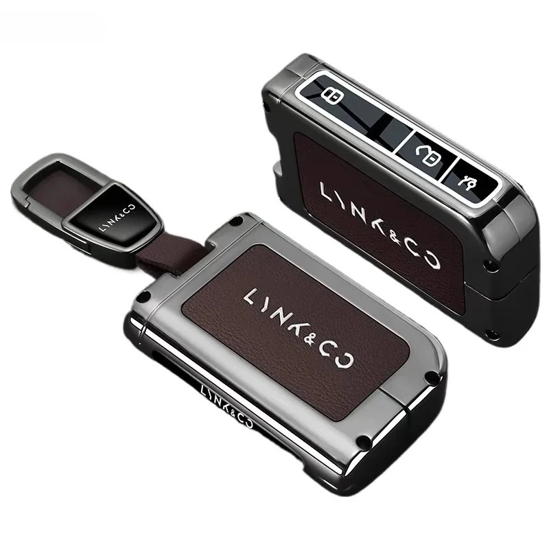 プレミアム亜鉛合金製キーカバーケース-lynk-co-01-03-05-06-07-08-09-10-z10-900用-保護キーフォブシェルキーバッグキーホルダー