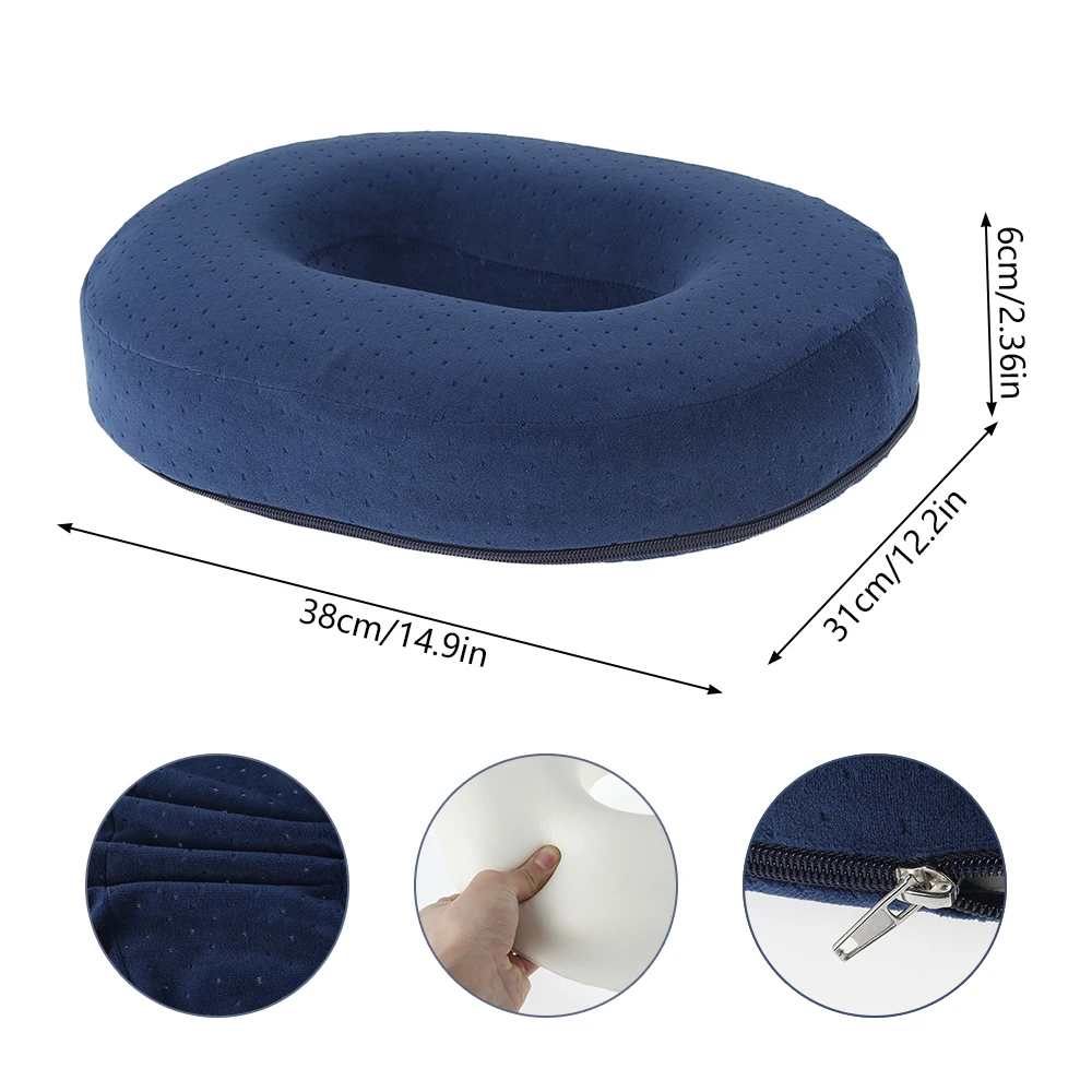 Memory Foam Comfort Donut Ring Chair Seat Cushion Pillow for Pregnant Woman Sedentary People Travel Office Pain Relief Hot Sale