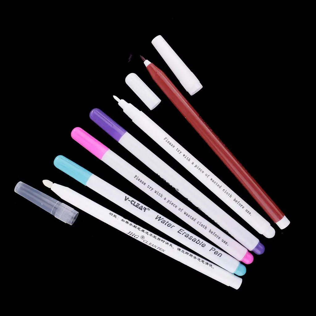 

6pcs//Water Erasable Pen Auto Vanishing Disappearing Ink Drafting Pen