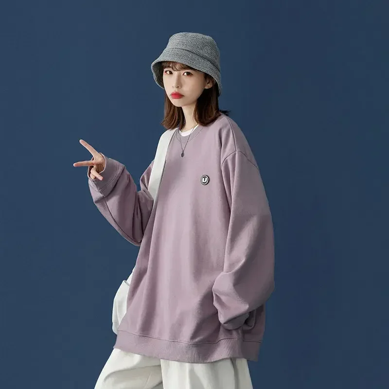 

Sweater women spring and autumn thin Korean style loose trendy brand tops versatile salt style sweet and cool street jacket y2k