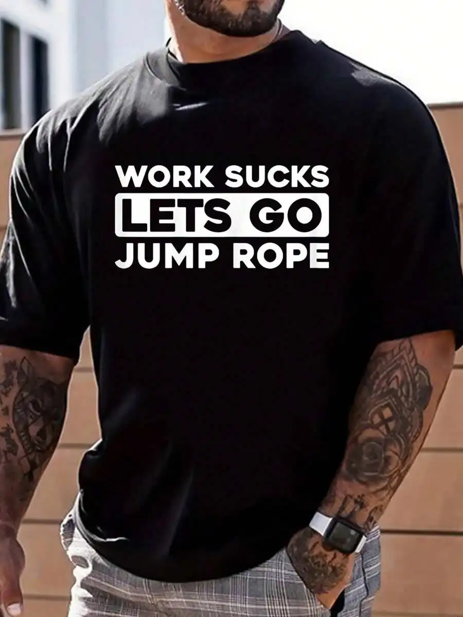 

Mens 100% Cotton Casual T-Shirt Hip Hop Street Style