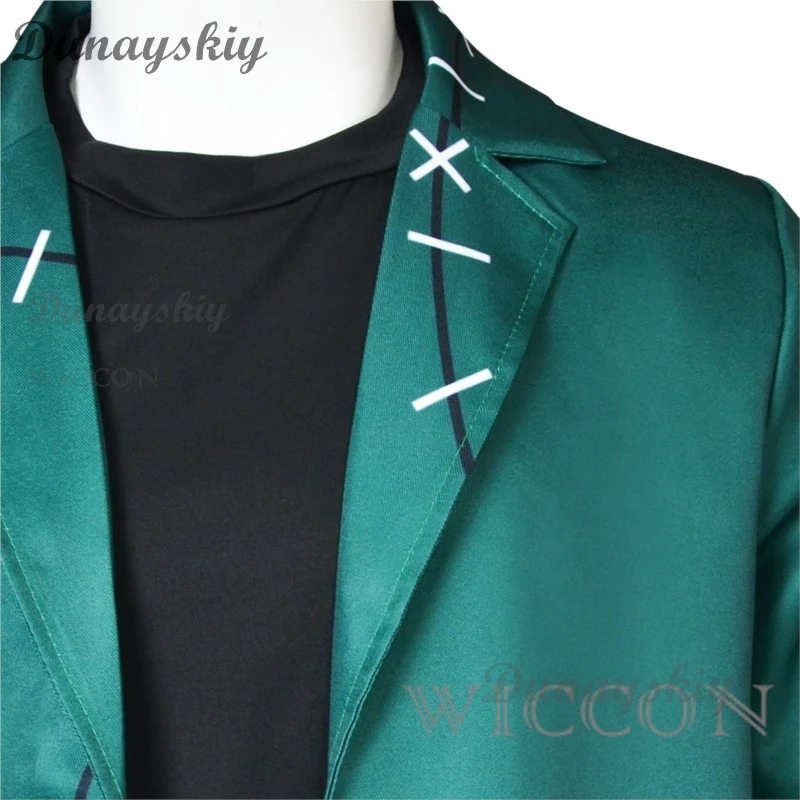 Frankenstein Cosplay Green Coat suit Anime Scientific Freaks Costume Halloween Party Terror Prop for Man Women