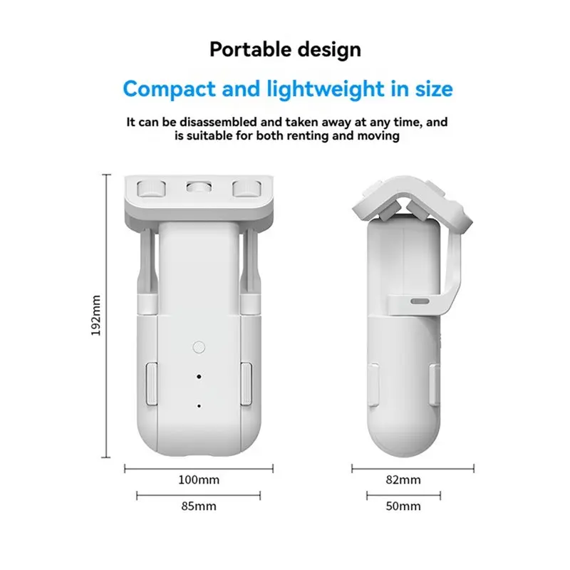 ABYN-Tuya Wifi Smart Curtain Robot Automatic Curtain Opener Voice Control Remote Control Smart Electric Curtain Motor