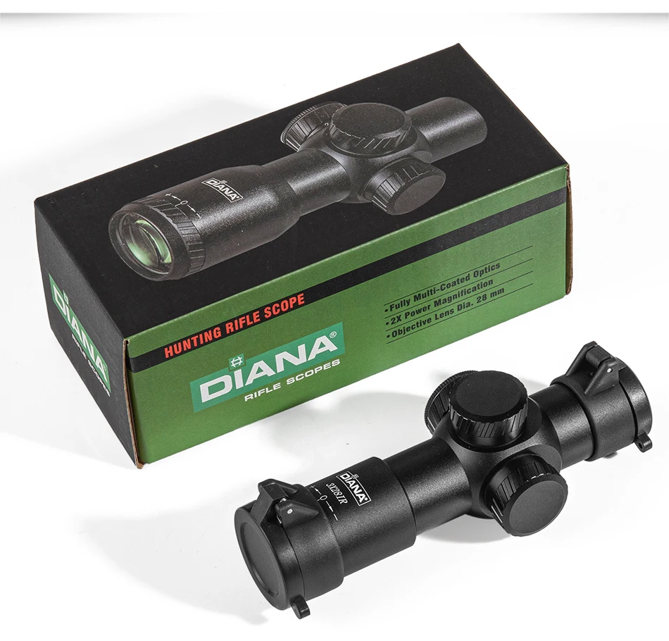 Imagem -06 - Diana 3x28 Caça Tático Rifle Escopo Airsoft Pcp Riflescope Tiro ao ar Livre Esportes Sniper Visão Óptica Armas Montagem