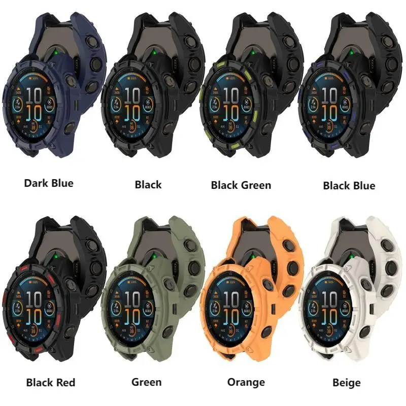 Soft TPU Case for Garmin Tactix 8 51mm 47mm SmartBand Bracelet Replacement Shell for Garmin Tactix8 51mm Solar Protector Cover