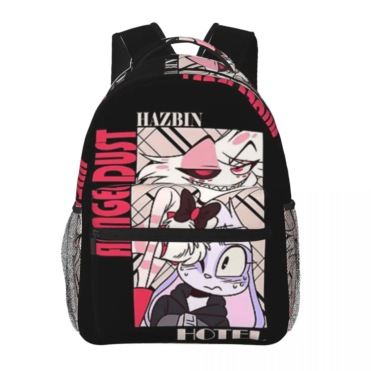 

Hazbin-Hotel Angel Dust Backpack for Men Women Fashion High School Hiking Travel Daypack College Shoulder Bag Outdoor 16in
