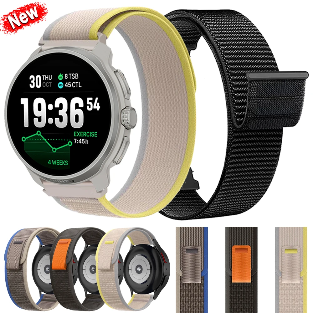 Нейлоновый тканый ремешок-петля для SUUNTO 9 Peak DLC/PRO VERTICAL, спортивный дышащий ремешок для часов для SUUNTO RUN OCEAN/RACE 2/S, браслет 22 мм