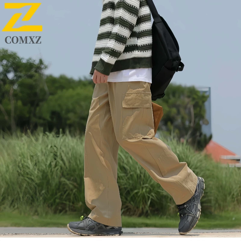 

Casual Men's Pants Fashionable Matching Skin Friendly Breathable Multi Pocket Hiking Cargo Pants Outdoor Camp Hiking Men's Pants