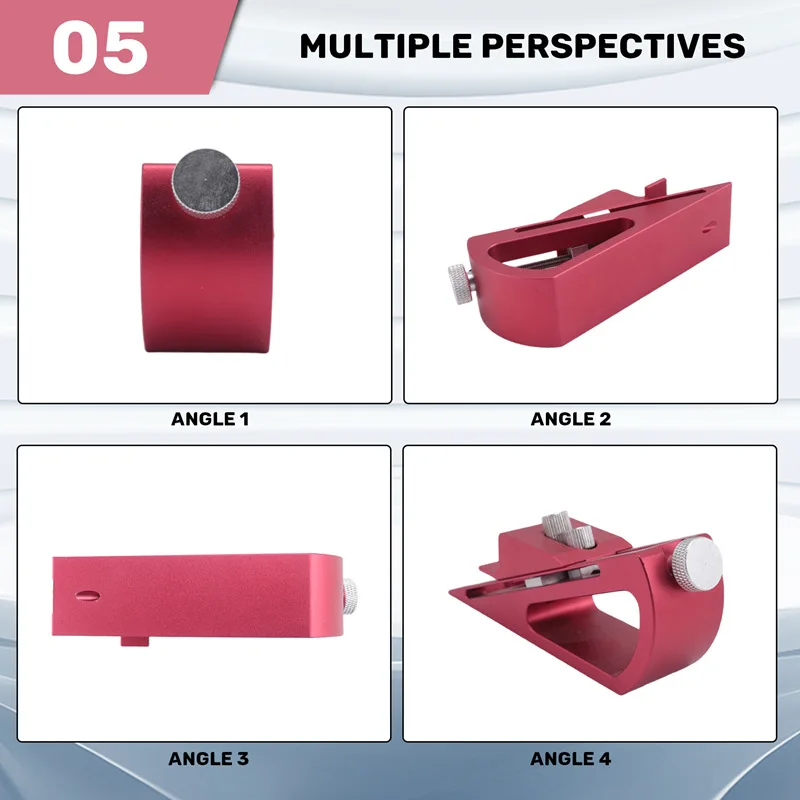 ABLU-jauge de hauteur de bloc d'installation réglable, outils de travail du bois de précision en aluminium pour accessoires de routeur et de scie de Table