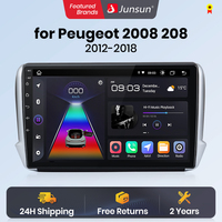 Junsun V1 AI Voice Wireless CarPlay Android Auto Radio for Peugeot 2008 208 2012 - 2018 Car Multimedia autoradio