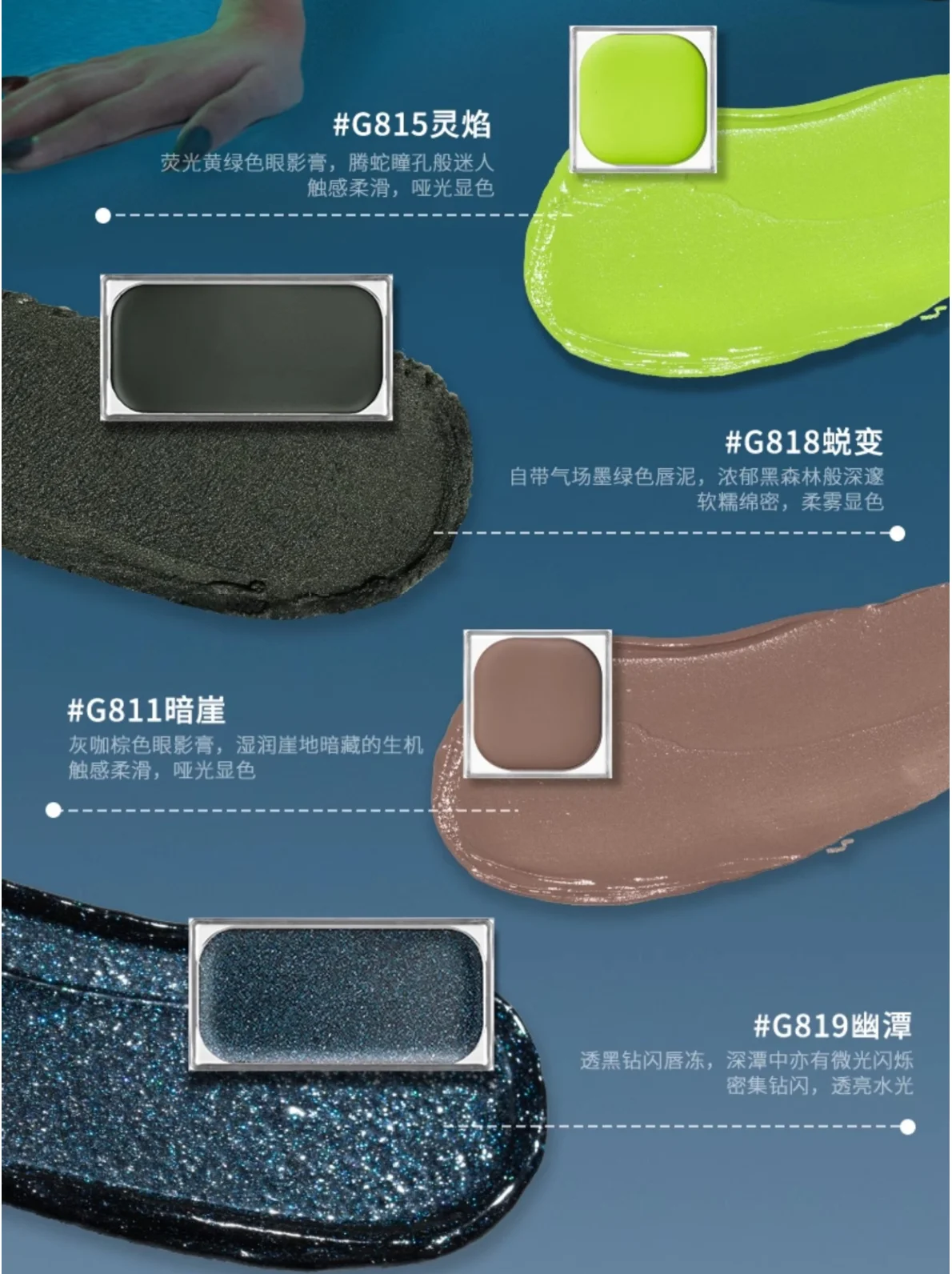 Qianyan Cheeryep Luminous Single Monochrome Cream Eyeshadow Play Makeup Highlight Highgloss portable Self Assembled Palette:Qianyan Cheeryep Luminous Single Monochrome Cream Eyeshadow Play Makeup Highlight Highgloss portable Self Assembled Palette