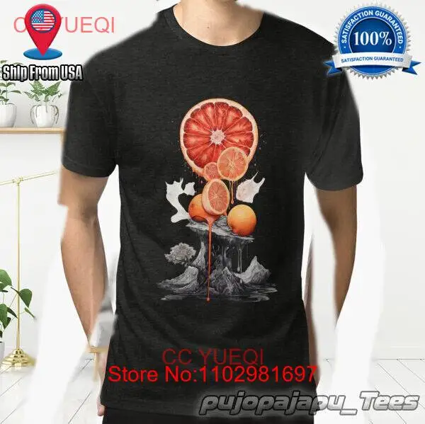 LUNAR FRUIT LEMON GRAPEFRUIT American funny cotton T shirt SIZE S-5XL