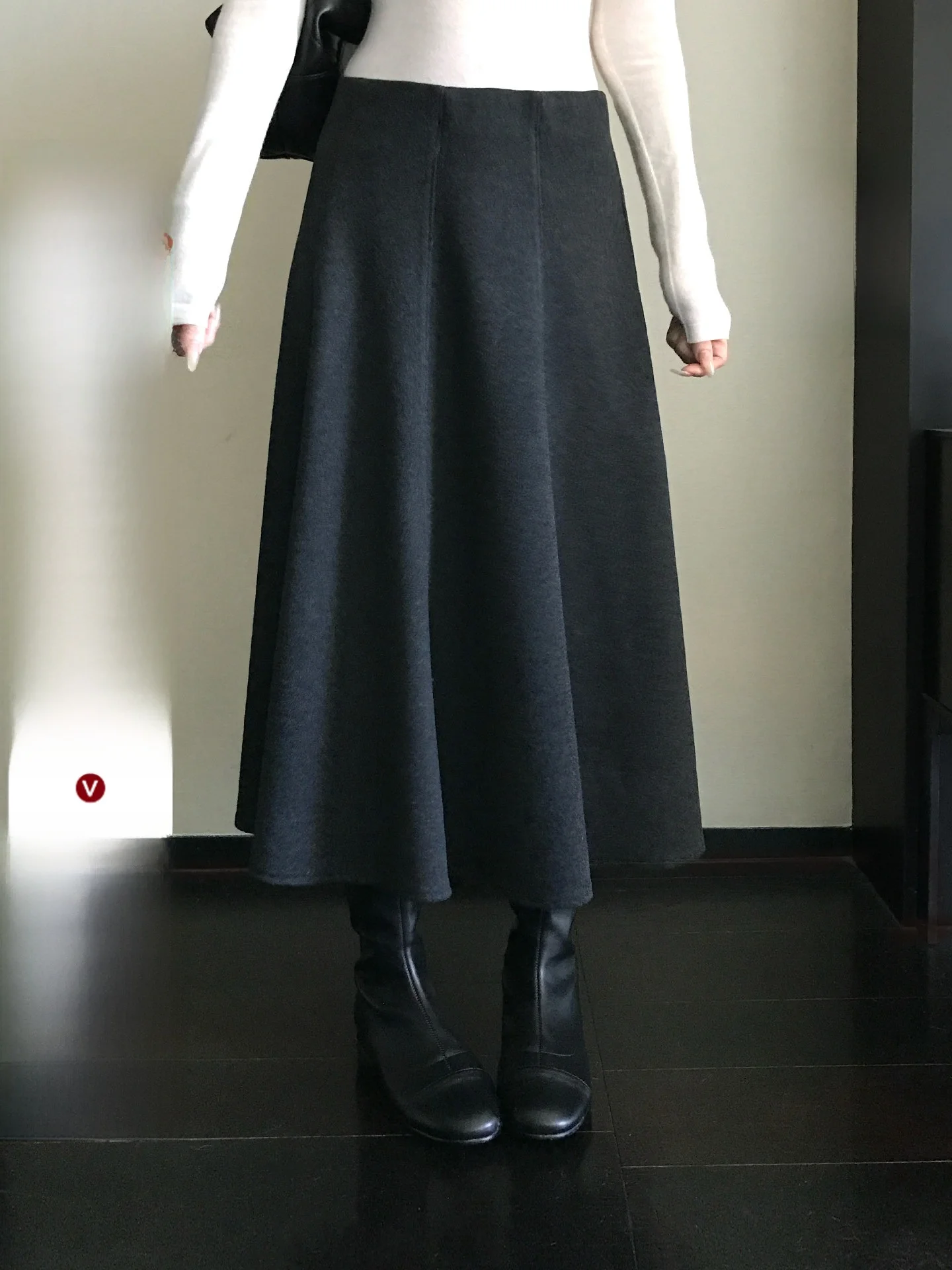 

Юбка-трапеция Skk Store Wel Walk из твида с добавлением шерсти, 8-слойная, в стиле ретро, для деловых встреч, женская