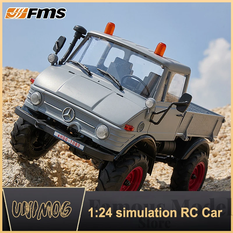 New Fms 1:24 Fcx24 Unimog Simulation Hard Plastic Shell Two-speed Mechanical Variable Speed Micro Card Model Car Rc Boy Toy