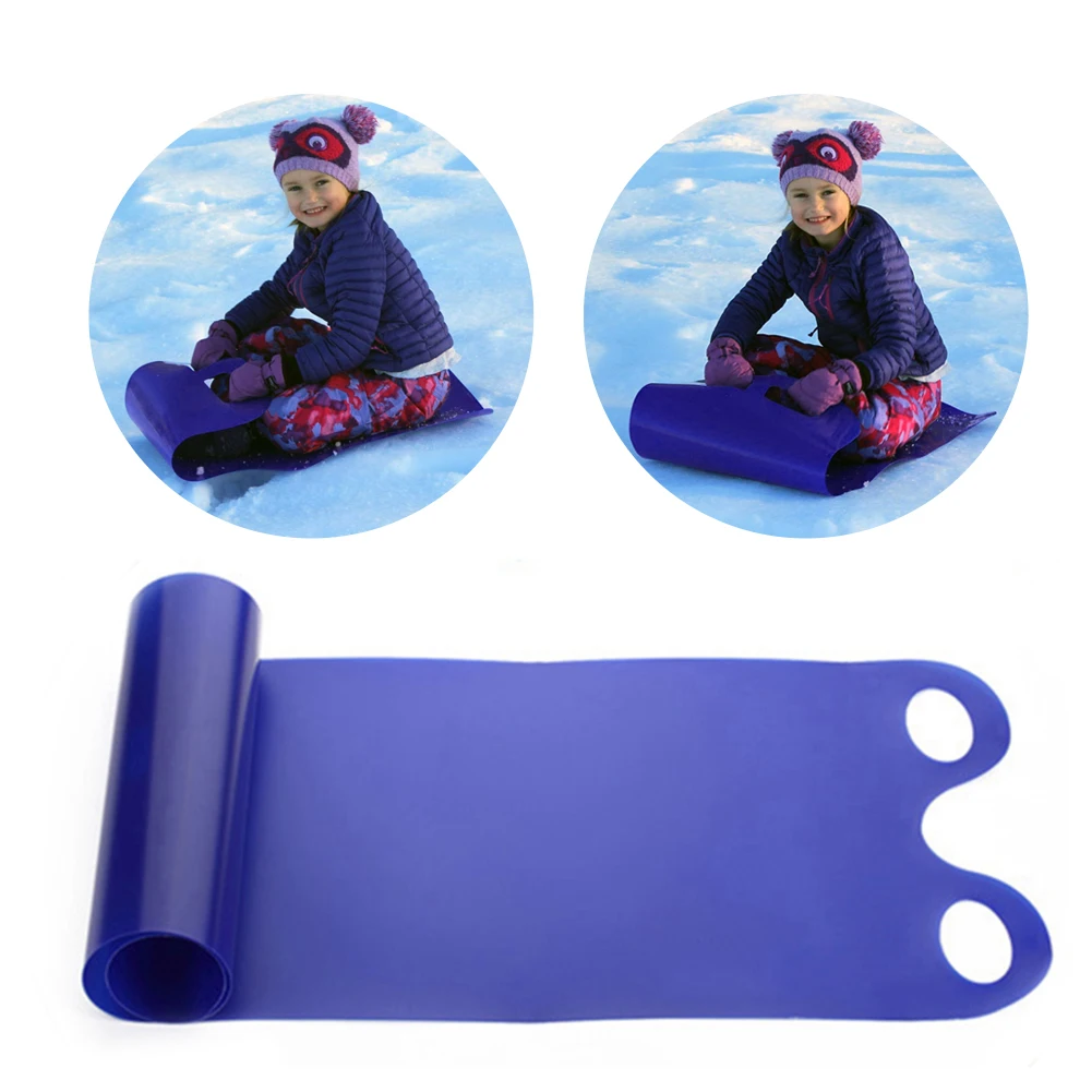 Winter Snow Sled Portable Foldable Snowboards Flexible Roll Up Skiing Board For Children Adult Sledge Snow Skiing Accessories