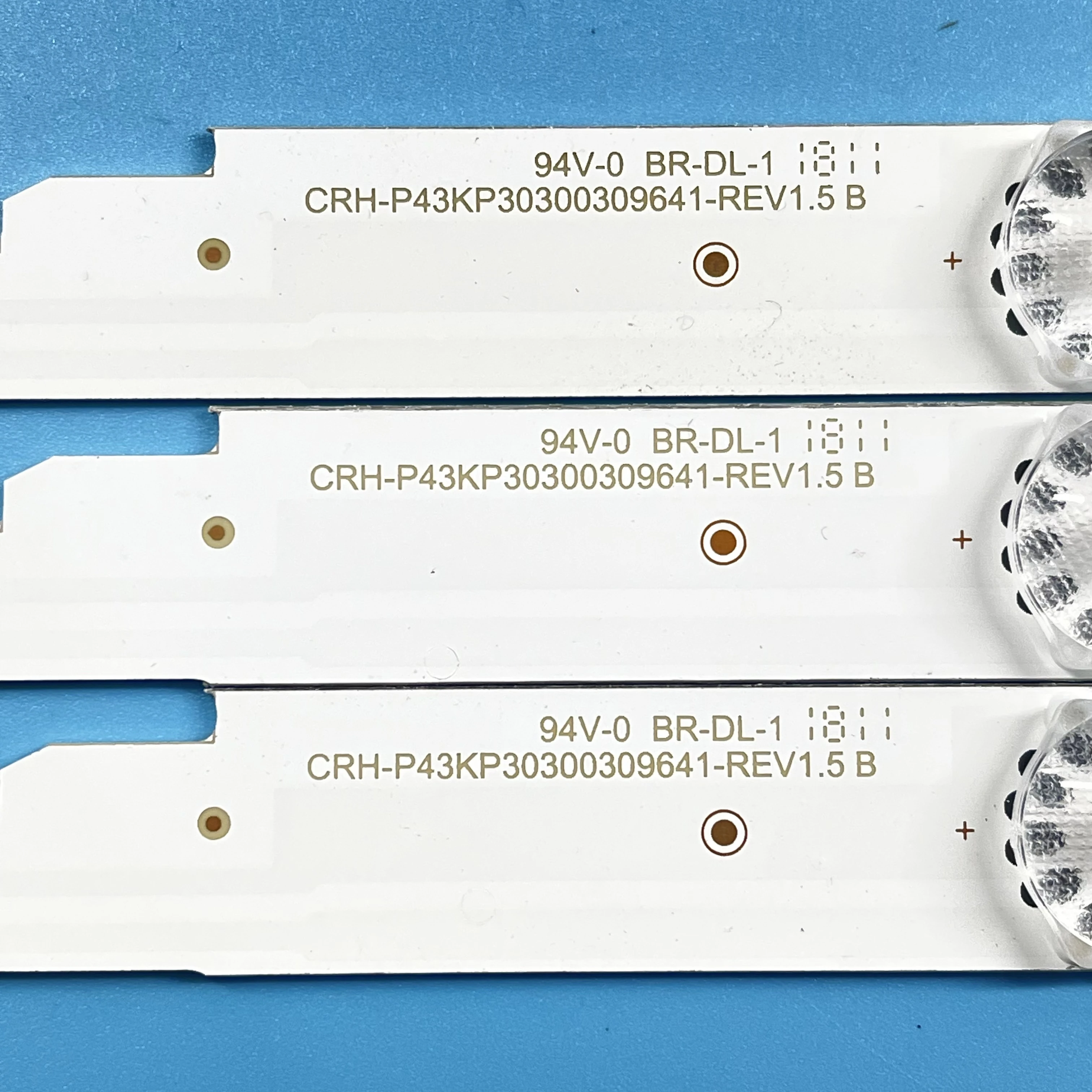 3PCS tira Retroiluminação LED Para Sharp LC-43FG5242E LC-43UI7252E CRH-P43KP30300309641-REV1.1 BC RF-AJ430S30-0901S-09 LC430EQY-SH M1