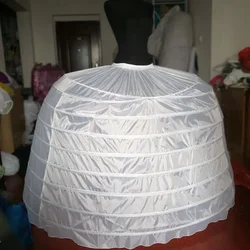 Pannier Hot Sell 9 Hoops Big White Petticoat Super Fluffy Crinoline Slip Underskirt For Wedding Dress Bridal Gown In Stock