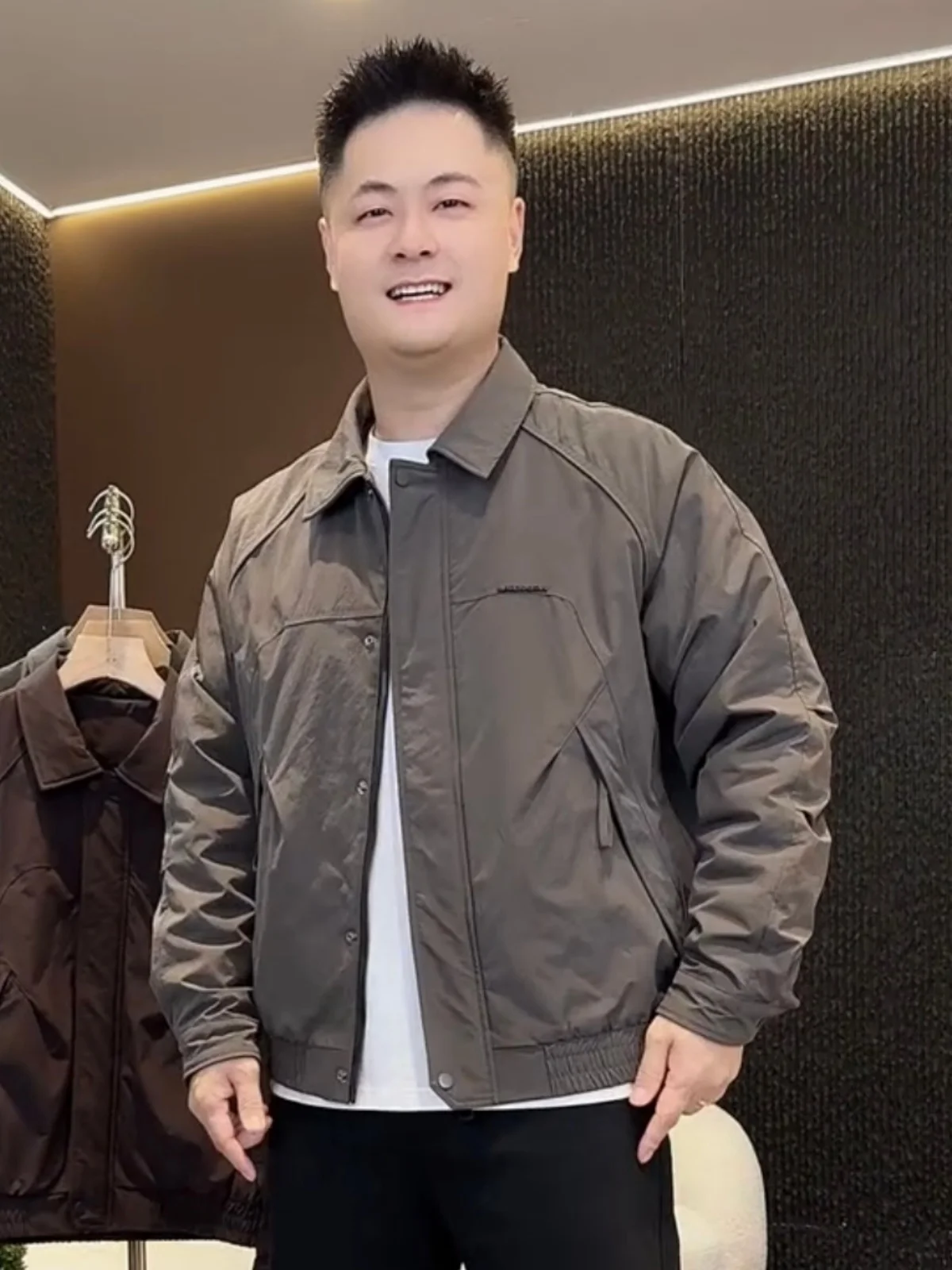 

Men's Outdoor Autumn Winter Cotton Flap Collar Jaet Coat Warmth Faionable Versatile Cold Proof Outdoor Workwear Jaet