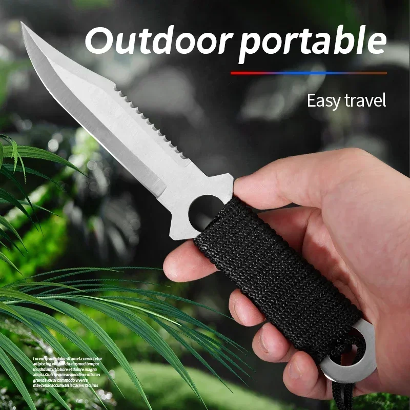 2024 New EDC Outdoor Tactical Survival Knife, pocket pocket knife camping hunting knife, sharp cutting knife