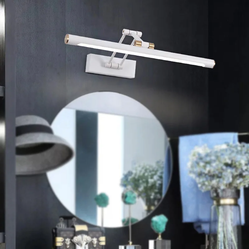 Mirror Wall Lamp Nordic Modern LED Wall Light Indoor Lighting Room Decor Sconces For Bathroom Living Room Bedroom Light Fixture