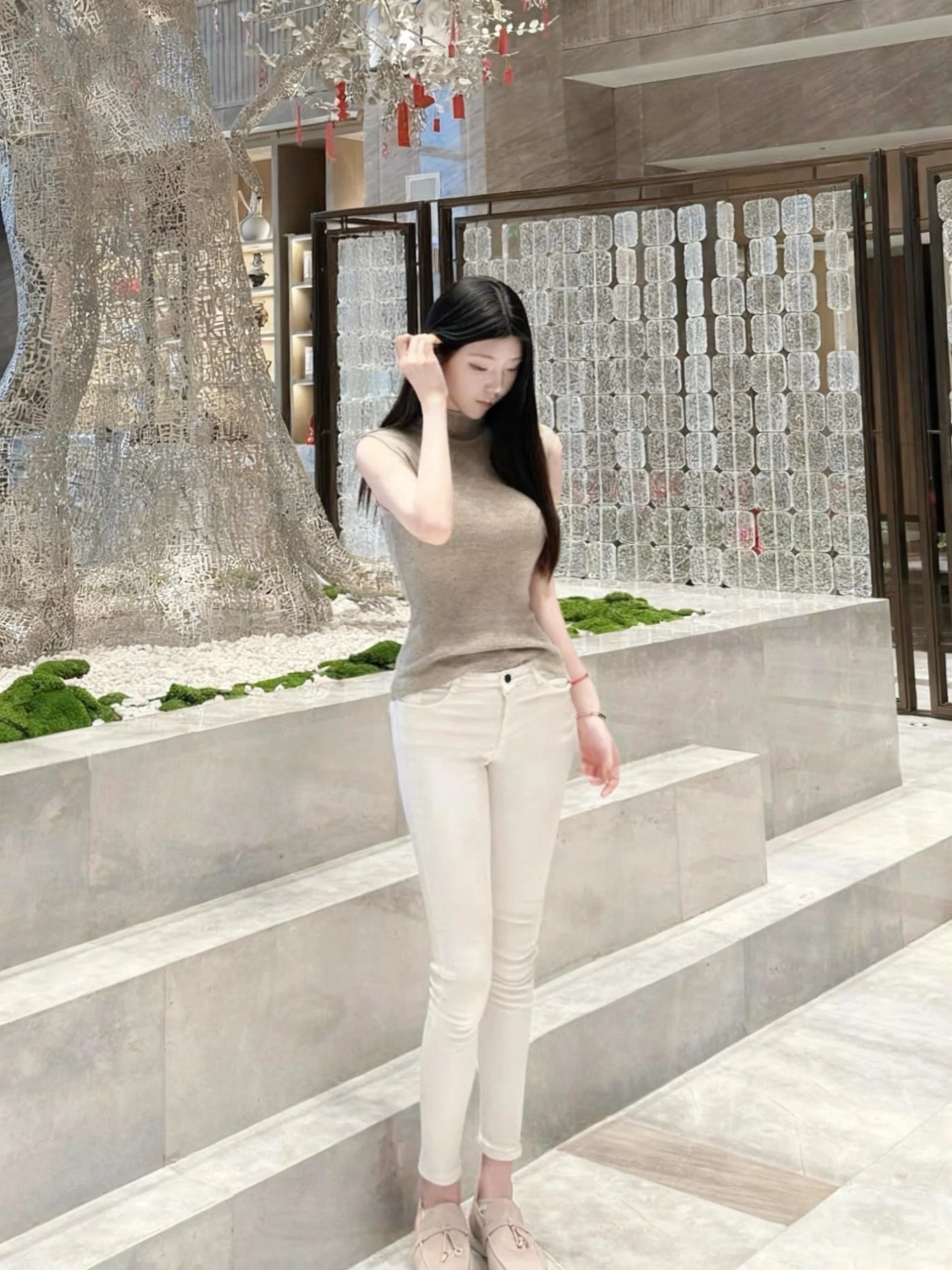 

High Waist Slimming Denim Pants Korean Sle Cotton Stretchy Nine-Piece Butt-Lifting Tight-Fit Ladies' Premium Jeans