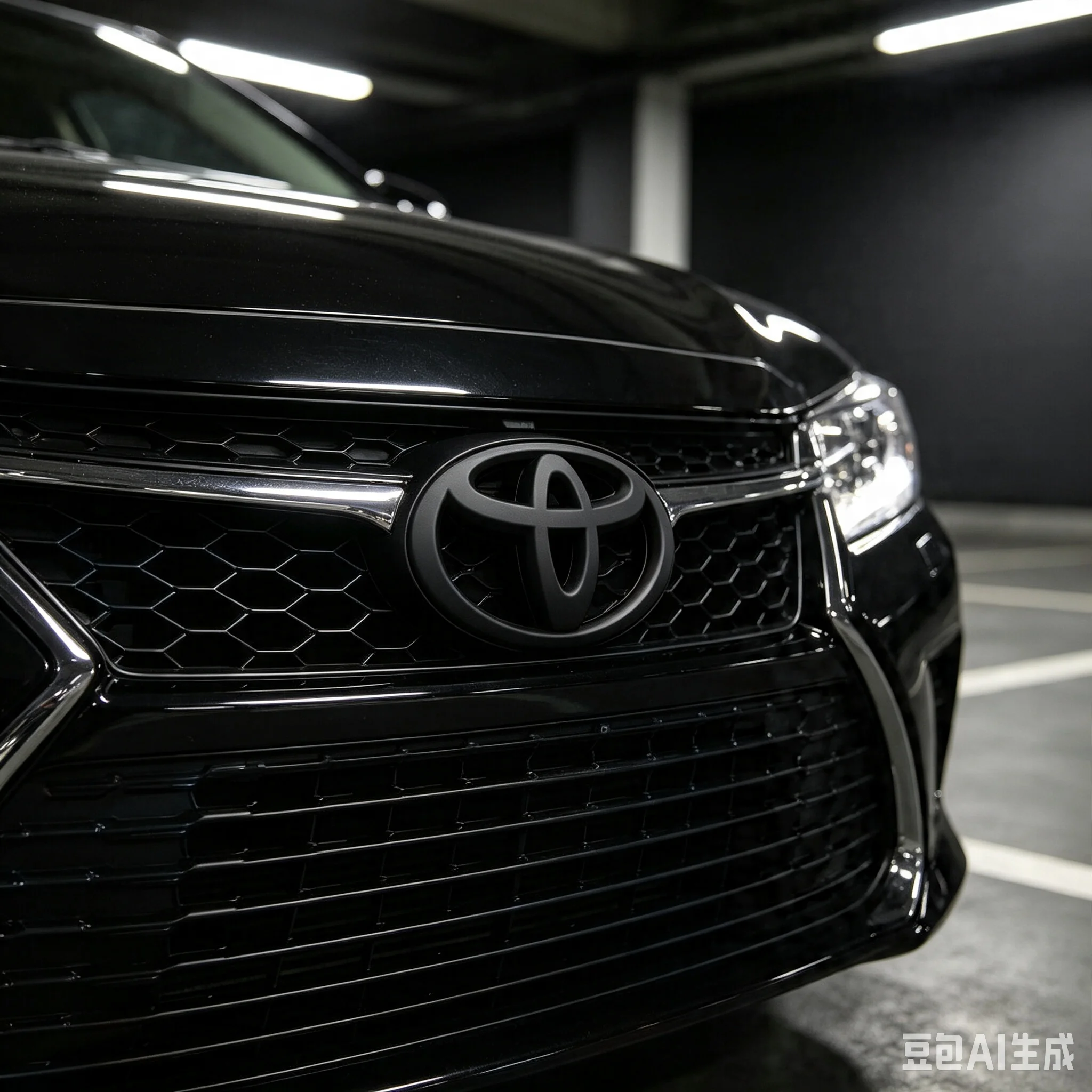 Emblème de voiture 3D noir en ABS, logo TOYOTA 4WD, décoration de calandre avant et de coffre arrière, compatible avec Toyota RAV4 Rongfang, style extérieur, accessoires automobiles