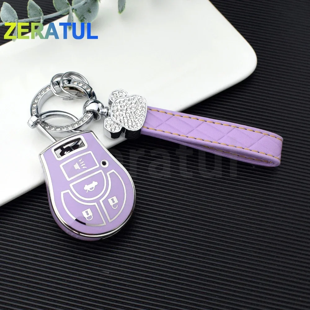 4 Buttons For Nissan Juke March Qashqai Sunny Sylphy Tiida X-Trail Auto Car Remote Key Case Cover Shell Fob Holder Keyless