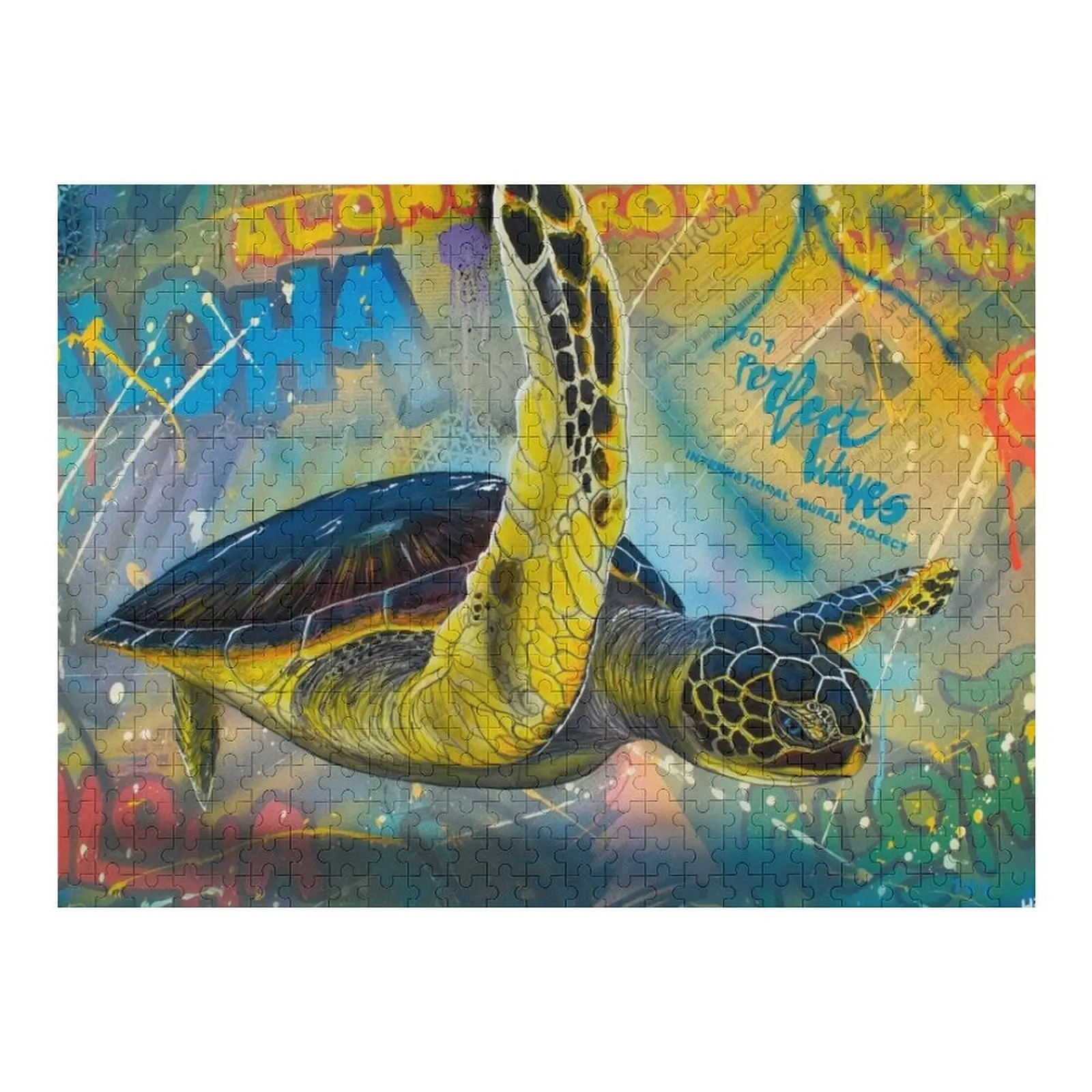 

Aloha Honu - Street Art Jigsaw Puzzle Wooden Compositions For Children Jigsaw For Kids Novel Toys For Children 2022 Puzzle