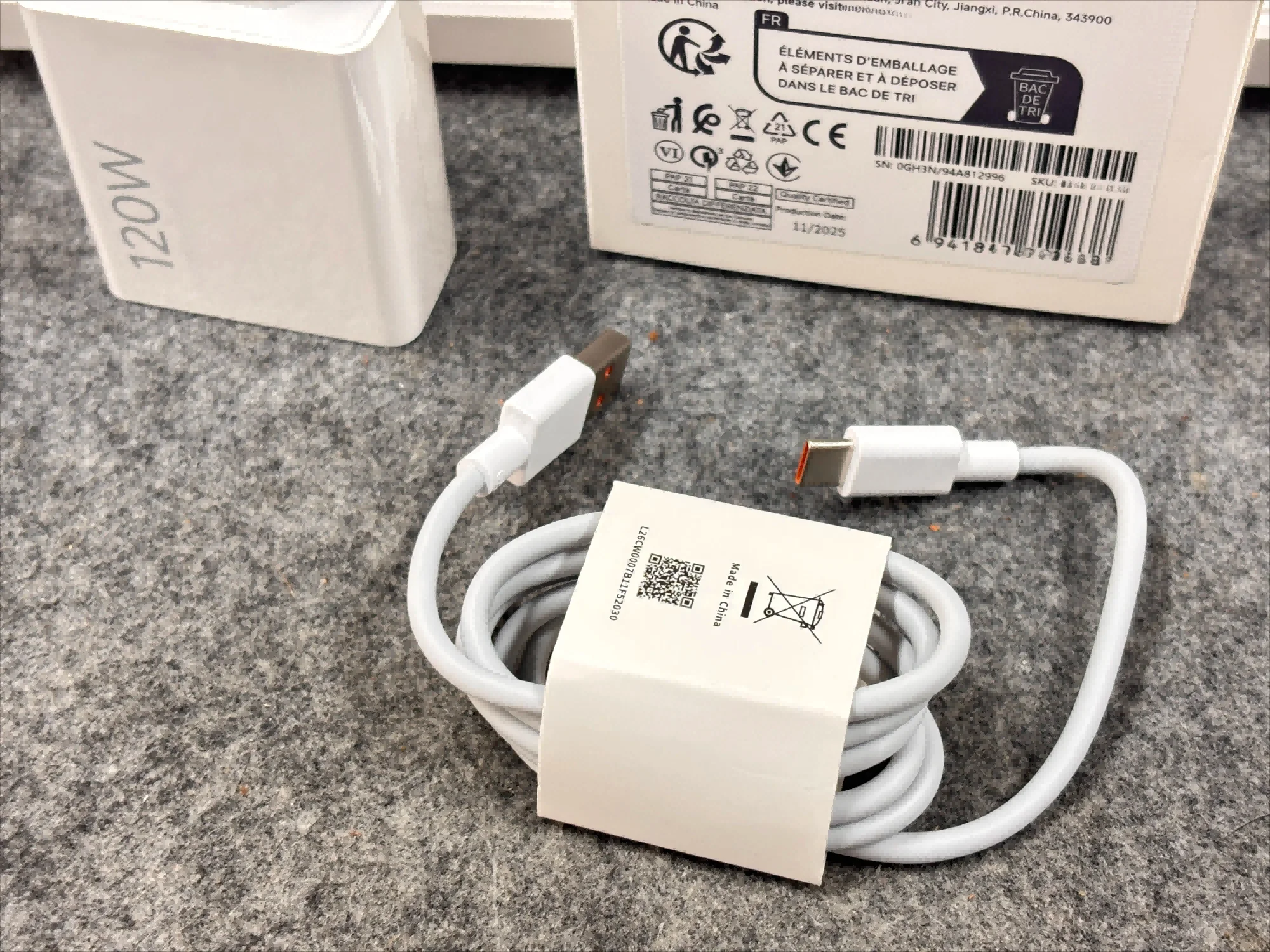 For Xiaomi 120W Turbo Charging Adapter Hypercharge for Redmi Mi 14 