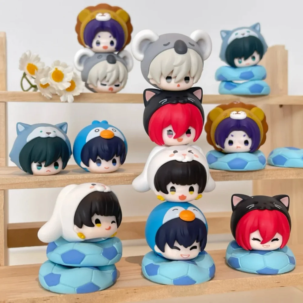 

Синий замок, аниме, штабелируемые игрушки с животными, слепая коробка, милый 4,3 см, Исаги Наги Бачира Рин Чигири, экшн-фигурка, коллекционное украшение, подарок