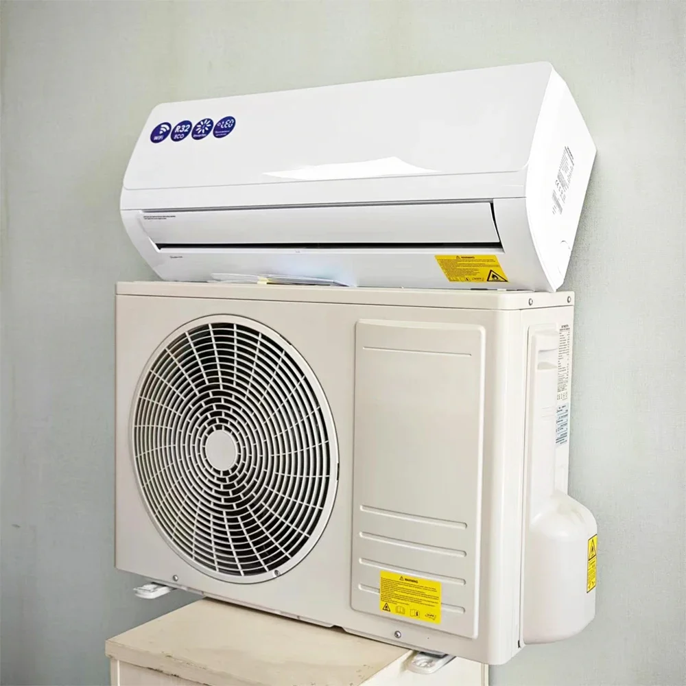 Mejor precio Mini aire acondicionado dividido montado en la pared 9000Btu sin inversor R32 refrigeración solo hogar Hotel Split AC
