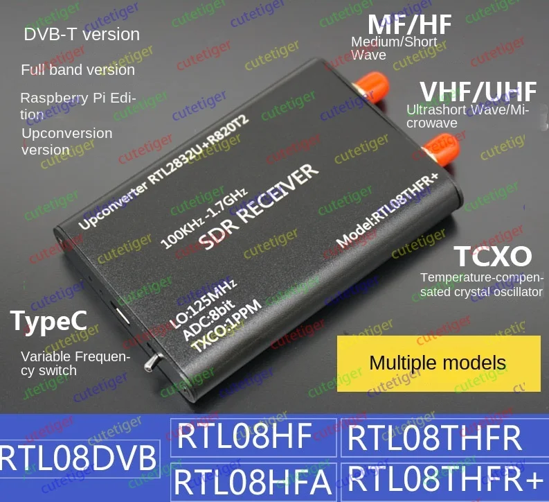 Radio DVB-T receiver RTL-SDR radio RTL2832U+R820T