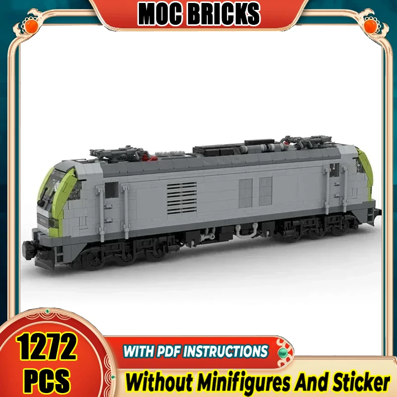 

Модель городского поезда Moc, строительные кирпичи BR 159 - европейская технология капсуона, модульные блоки, подарки, рождественские игрушки, наборы «сделай сам», сборка