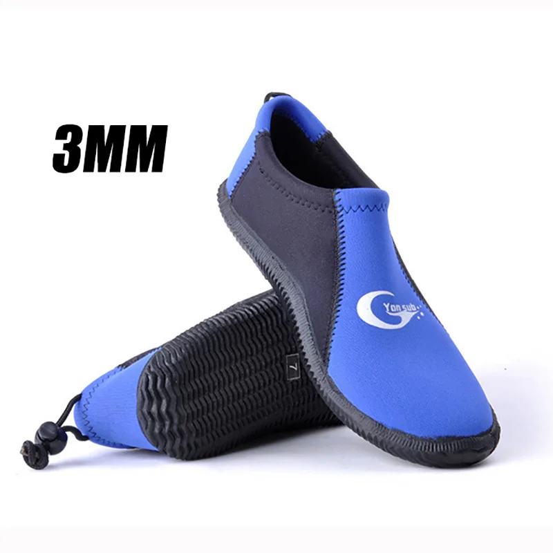 

YonSub 3MM Low Cut Unisex Diving Shoes Size 34-47 Quick Drying Breathable Snorkeling Shoes Barefoot Slip On Neoprene Dive Boots