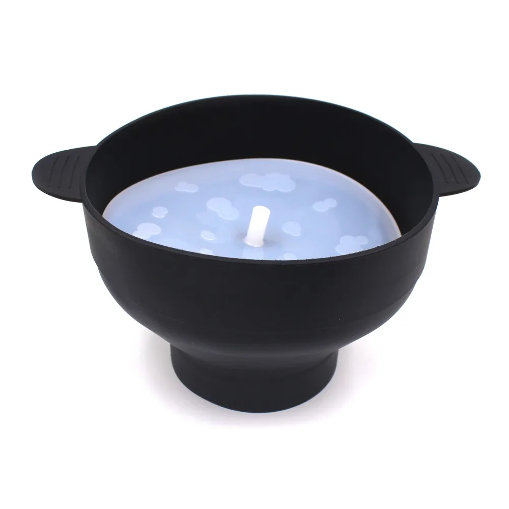 High Quality Microwave Popcorn Bowl with Lid Silicone DIY Popcorn Bucket Foldable Large Capacity Popcorn Maker Kitchen Gadgets