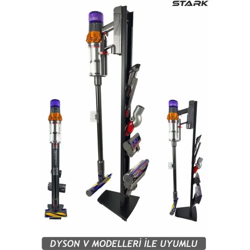 Dyson Compatible Black Vertical Vacuum Stand V15-V12-V11-V10-V8 Compatible with All Dyson Models