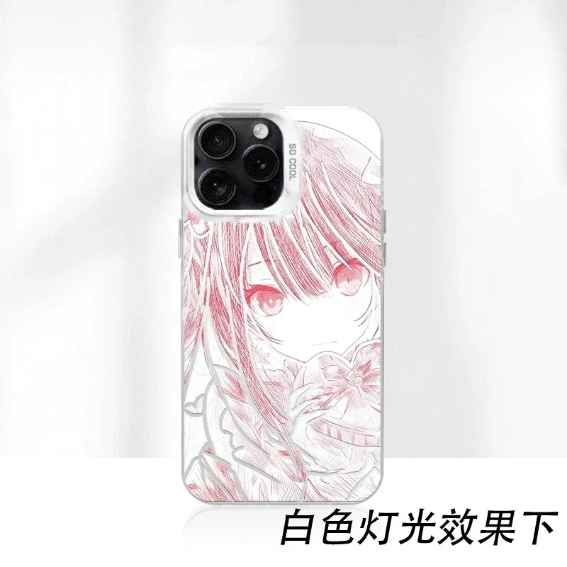 Anime Tokisaki Kurumi DATE LIVE Handyhülle für iPhone 16 15 14 13 12 11 17 18 Pro Max Plus Air mini Girl Crazy stoßfeste Hülle