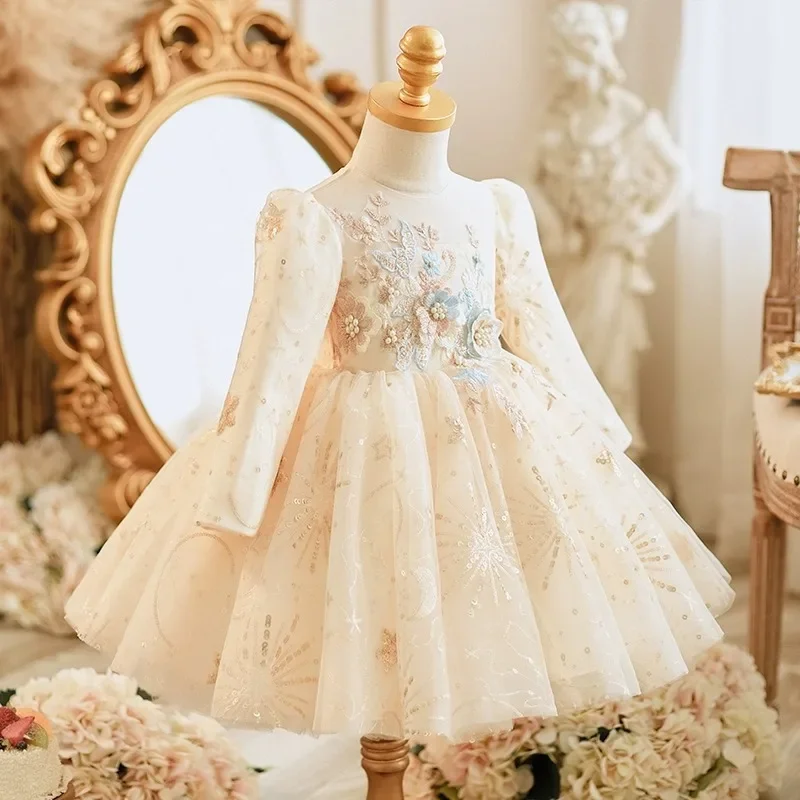 Prom Dresses for Elegant Party Girls Dresses 2 to 8 Years Flower Girl Dress 15 Year Old Quinceanera Dress 2024 Baby Girl Clothes