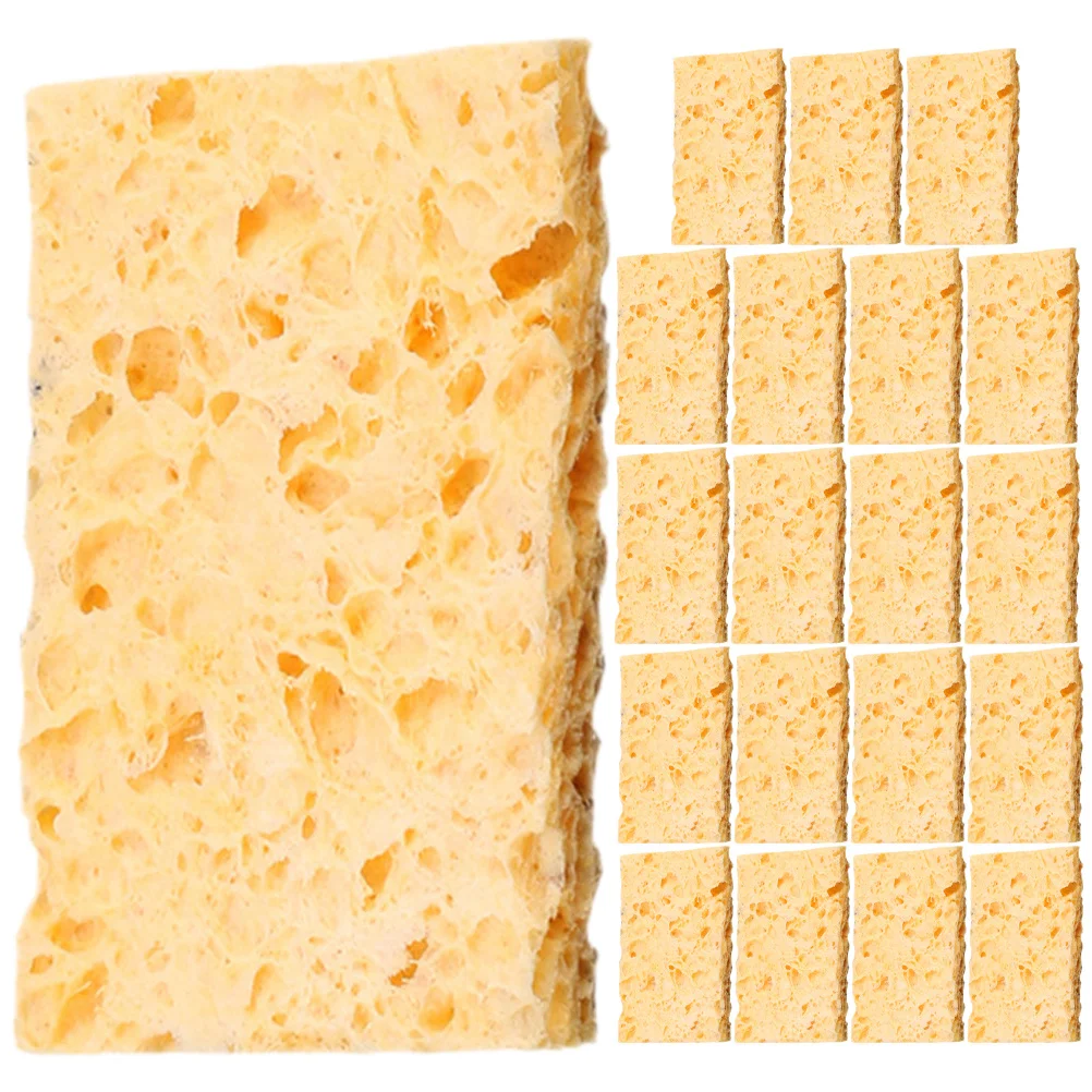 

50Pcs Soldering Iron Cleaning Sponge Fine Pore Structure Solder Tip Cleaner for Precision Welding Maintenance Soldering Sponge