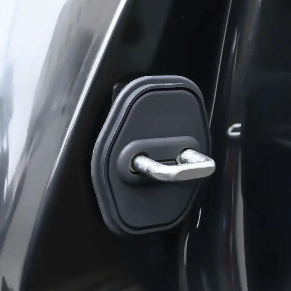 For BYD DOLPHIN MINI SEAGULL 2024 Car Door Shock Absorber Door Lock Protector Silicone Auto Door Lock Latches Cover Accessories 6