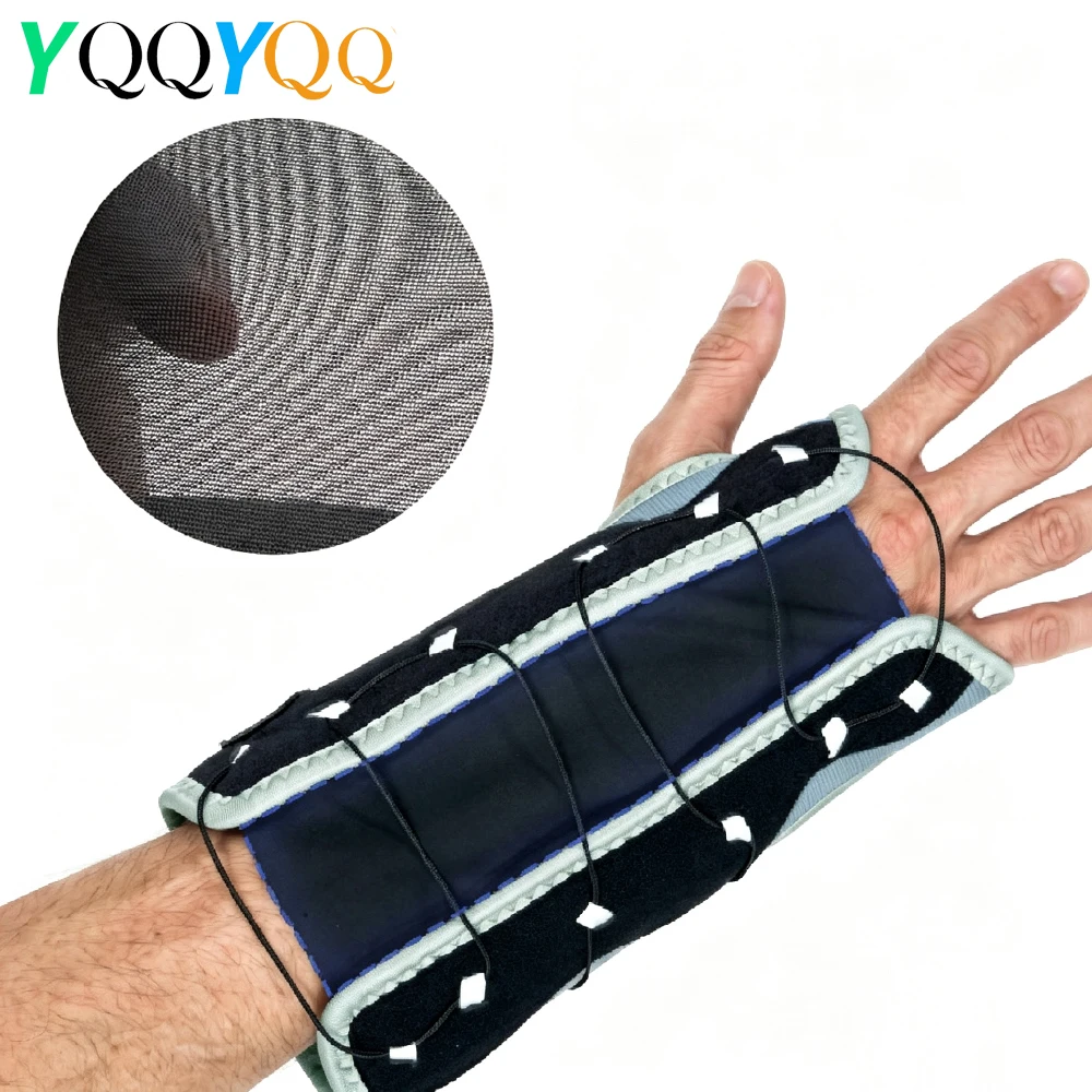1 Pack Right Hand Wrist Lacer Support Brace with Splints, Night Wrist Stabilizer for Fitness and Weight Bearing Sports,Men Women