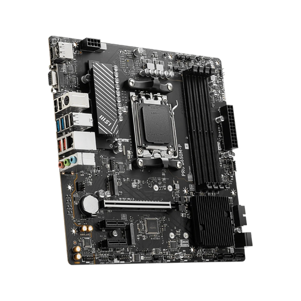 MSI PRO B650M-P Motherboard Supports Socket AM5 Ryzen 5 7600X Ryzen 7 7800X3D CPU,AMD B650 chipset, 4x DDR5,PCIe 4.0,2xM.2,ATX.