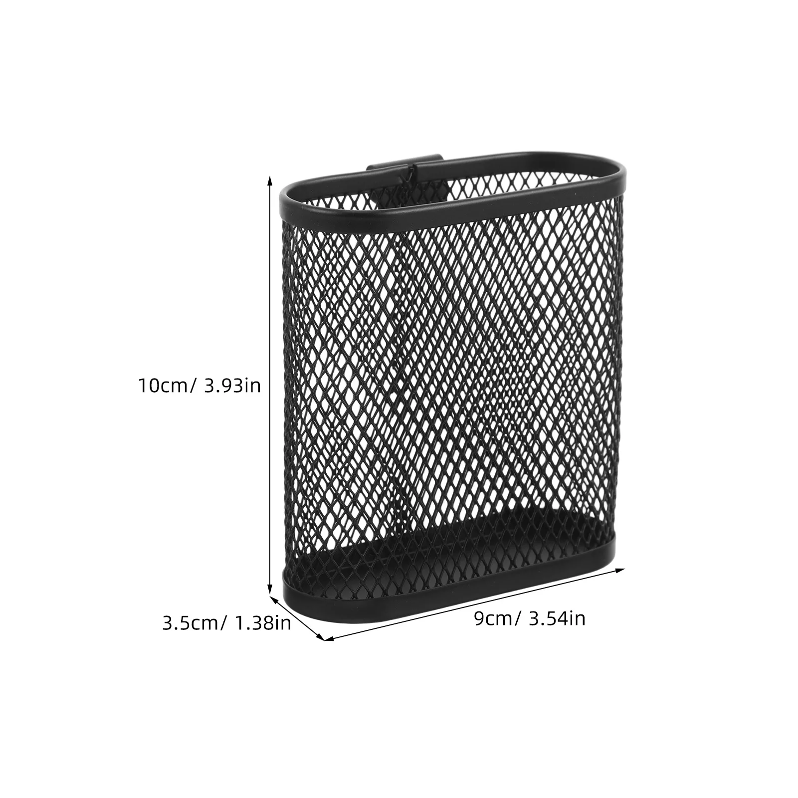 Picture 6: 2Pcs Hanging Metal Pen Holder Mesh Pencil Cup Office Desk Organizer Storage Rack Multi Use Pen Holder Storage Rack