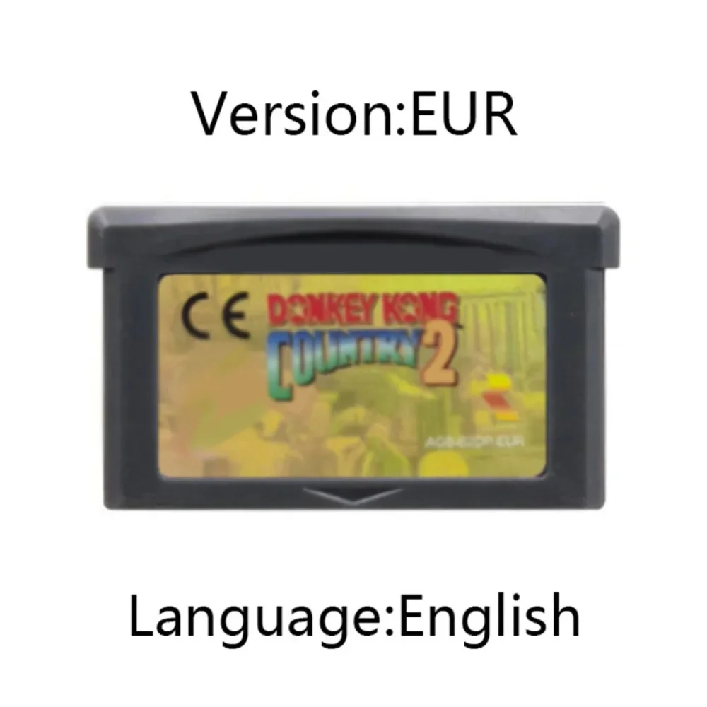 GBA Game 32Bit Cartridge Videogameconsolekaart Donkey Kong-serie vs. Donkey Kong Country voor GBA/SP/DS