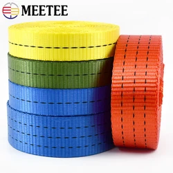 5M 25/38/50mm High Quality Nylon Webbing 1.2/1.6/1.8mm Thicken Ribbon Car Tension Rope Cargo Binding Belt Luggage Fixed Strap