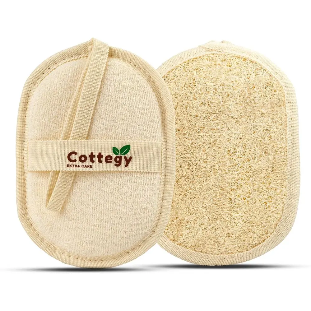 

Natural Exfoliating Body Scrubber - 2 Pack | Eco-Friendly Bath Sponge for Men & Women