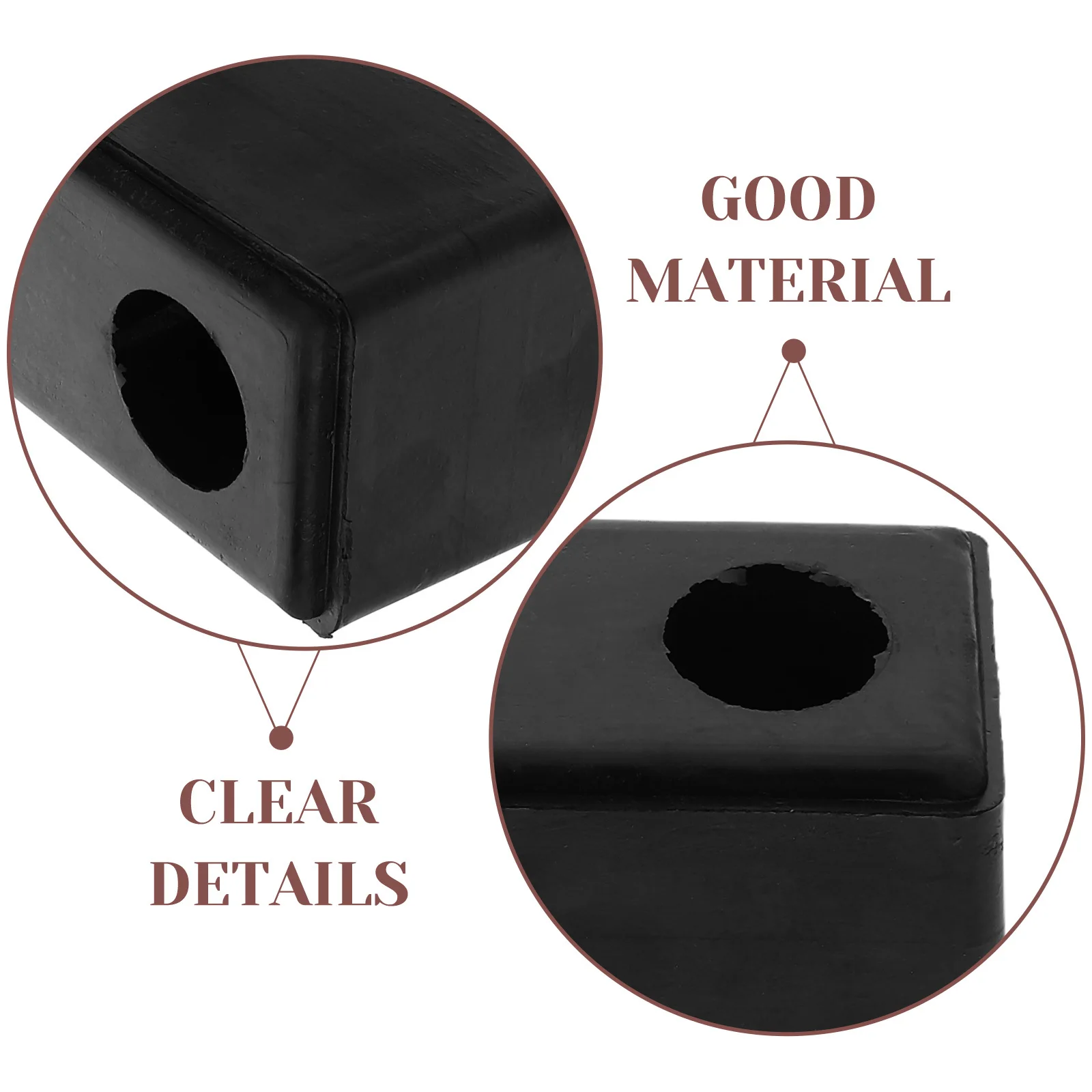 15 سنتيمتر المطاط حوض عازلة الحرس مستطيل المضادة للتصادم الوفير كتلة لشاحنة مقطورة امتصاص الصدمات ارتداء مقاومة عكس